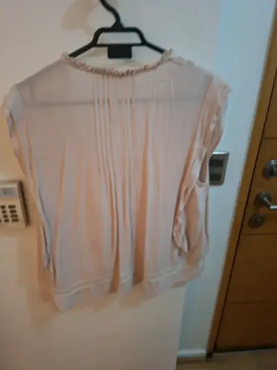 Blusa de encaje beige - miniatura 3