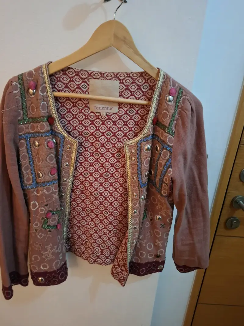 Chaqueta bordada multicolor - 1