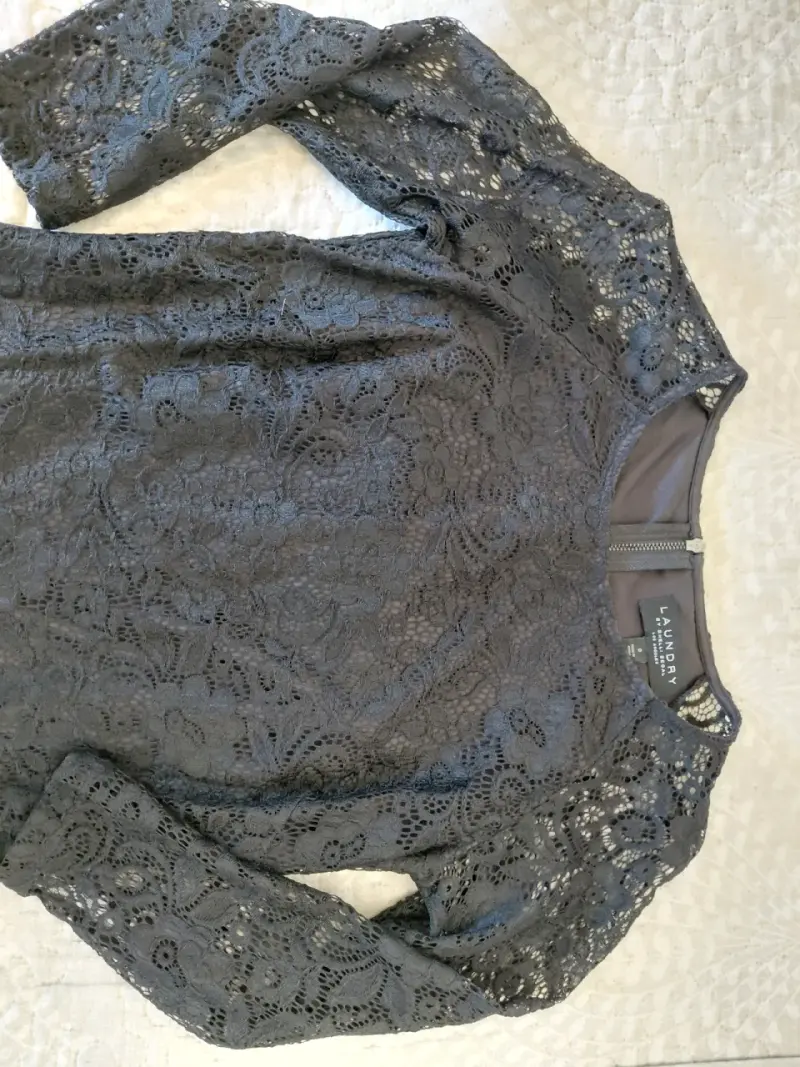 Vestido de encaje negro - 3