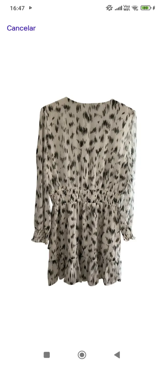 Vestido estampado blanco y negro - 2