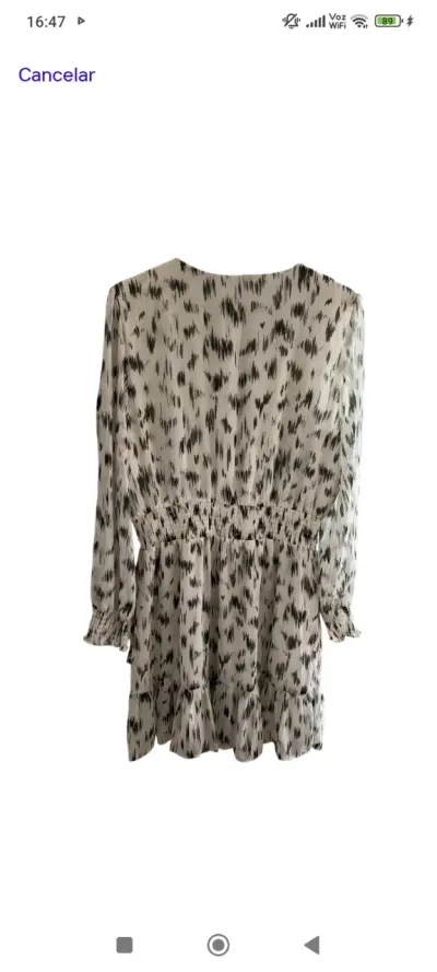 Vestido estampado blanco y negro - miniatura 2