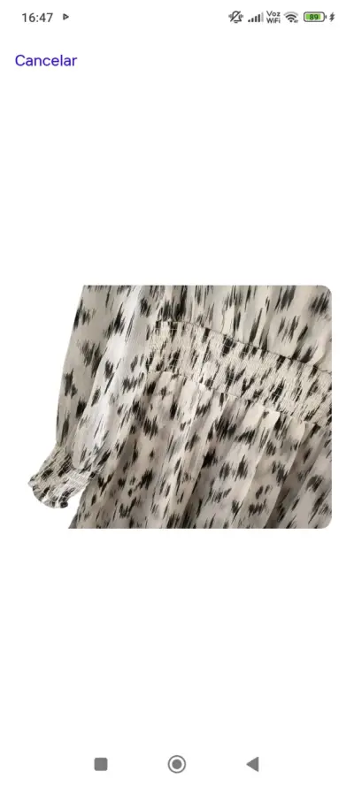 Vestido estampado blanco y negro - miniatura 3
