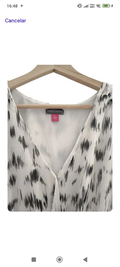 Vestido estampado blanco y negro - miniatura 4