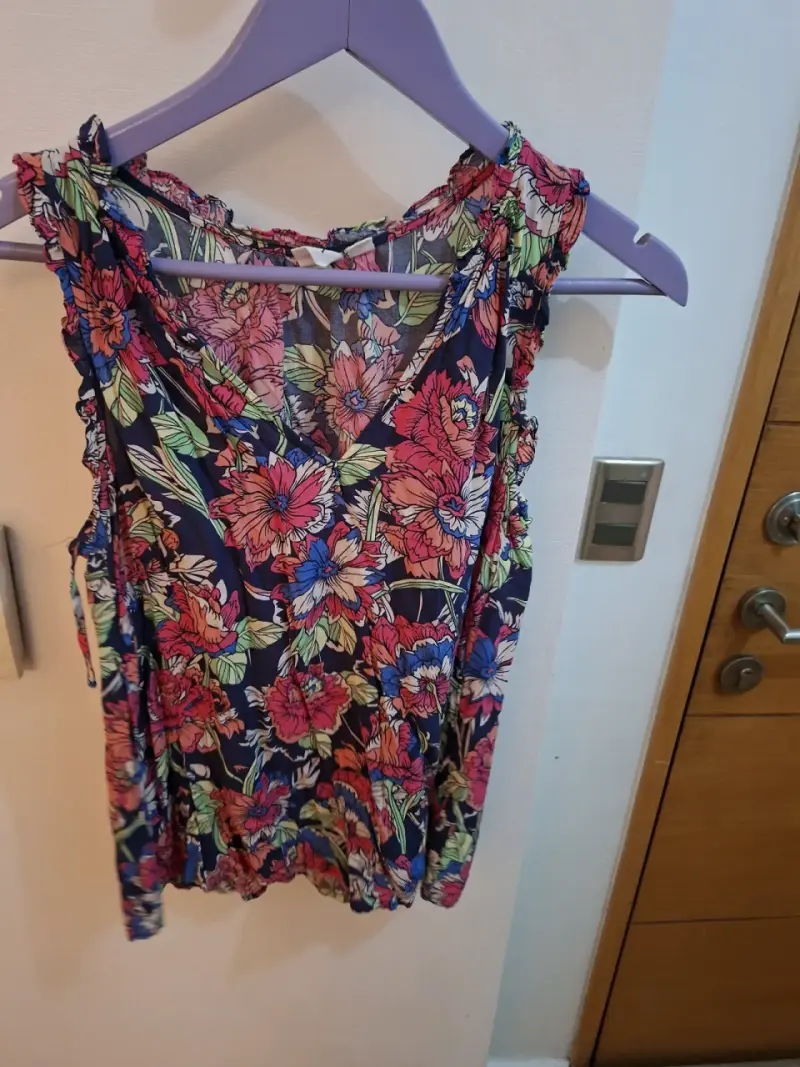 Blusa floral colorida mujer - 1