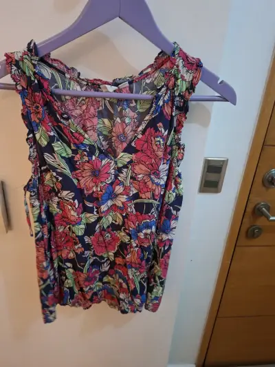 Blusa floral colorida mujer - miniatura 1