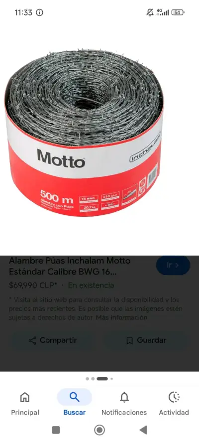 Alambre de púas 500m Motto - miniatura 2