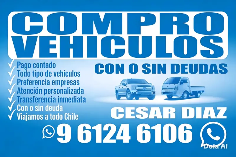Compro todo tipo de vehículos
