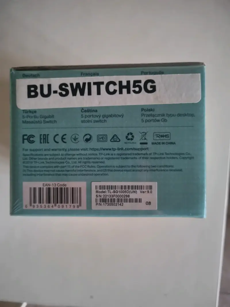 Switch de Escritorio TP-Link 5 Puertos - 3