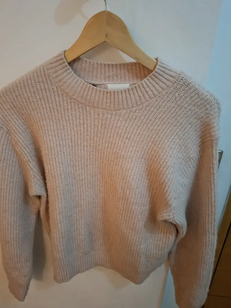 Suéter beige de lana