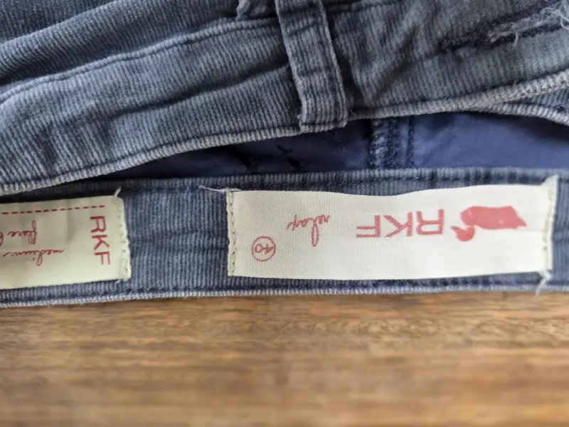 Pantalón cotele azul claro Mujer - 3