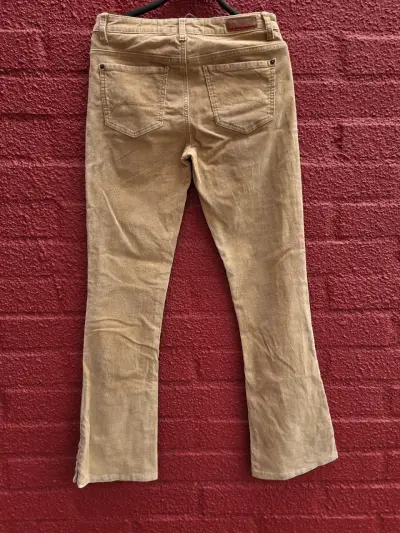 Pantalón mujer cotele delgado - miniatura 3