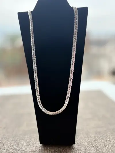 Cadena de plata gruesa - miniatura 3