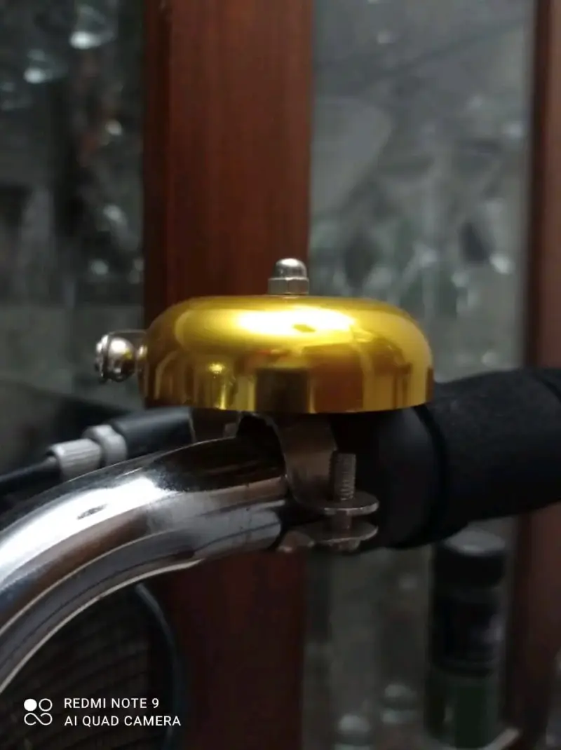 Campanilla Vintage dorada de bicicleta - 5