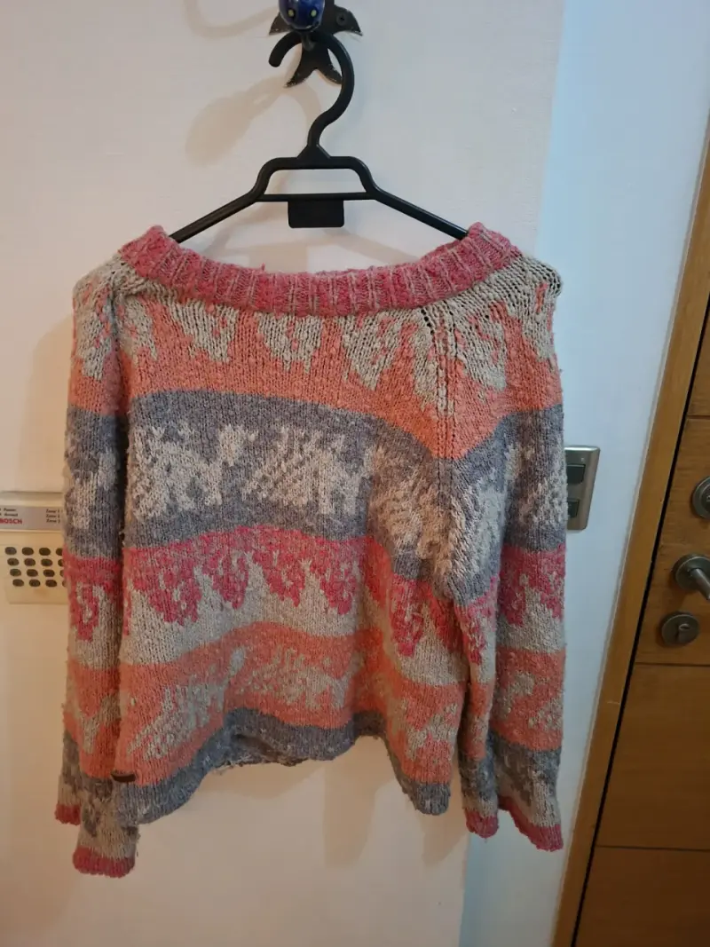 Suéter tejido multicolor