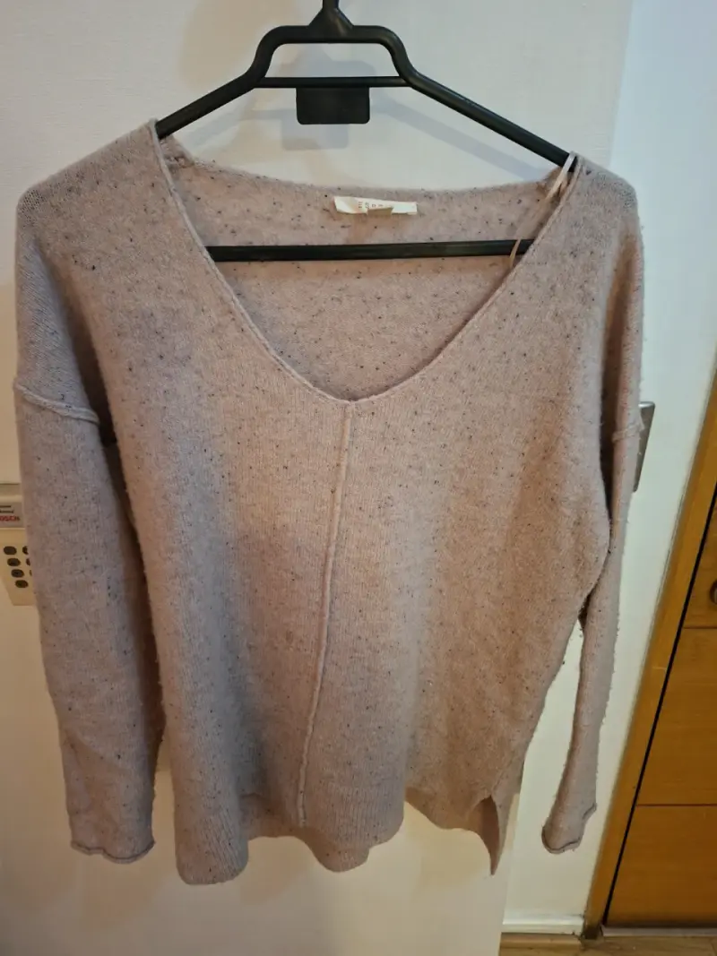 Suéter beige de lana