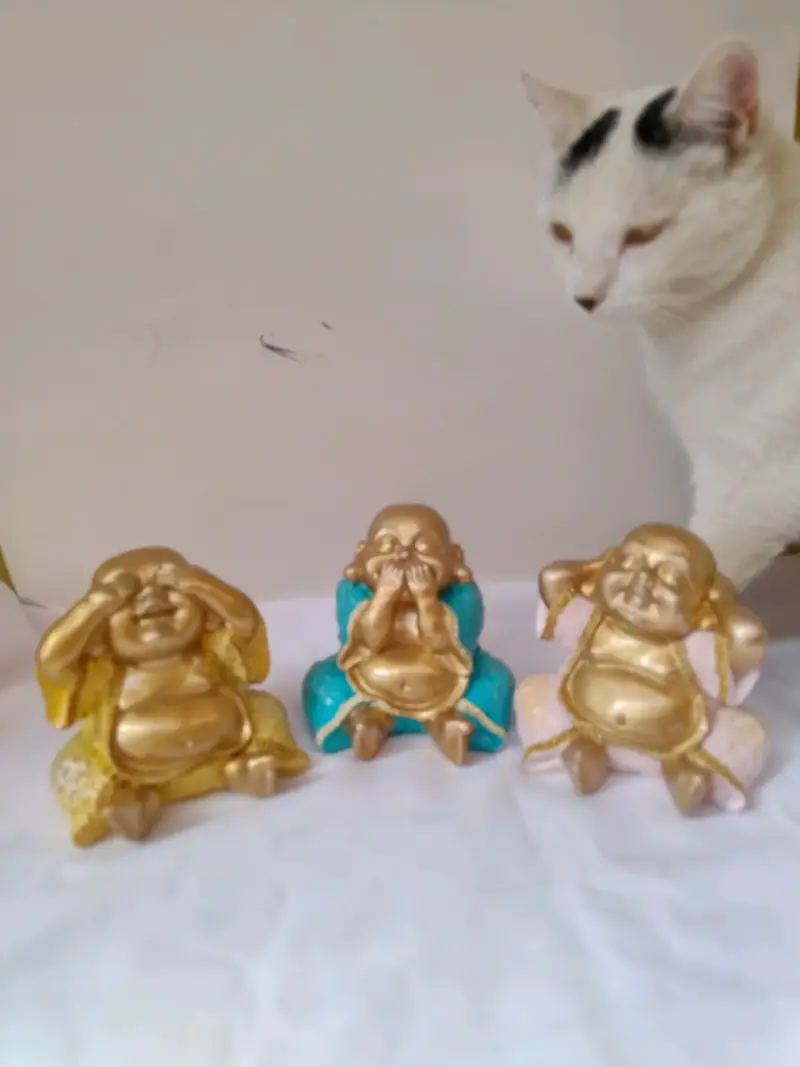 Figuras decorativas Buda dorado - 3