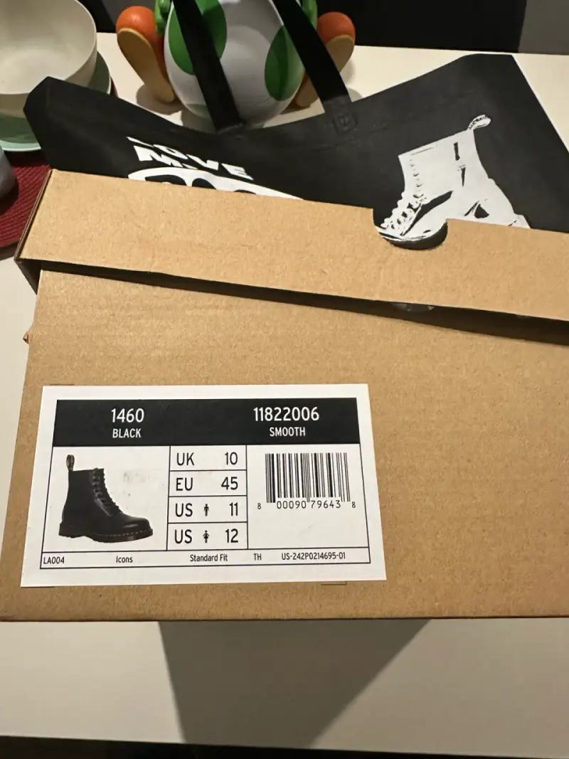 Botines negros dr martens modelo 1460 - 1