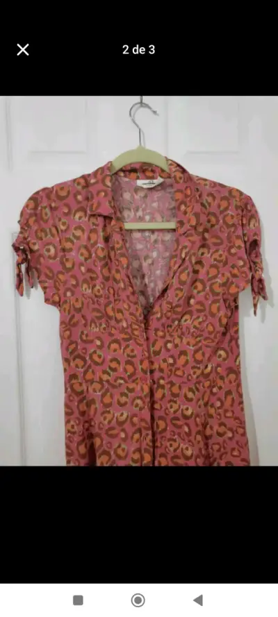 Vestido largo estampado rosa - miniatura 2