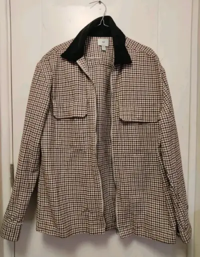 Chaqueta de cuadros marrón HyM - miniatura 1