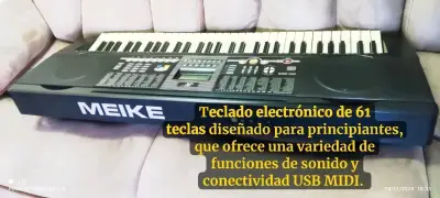 Teclado electrónico USB MIDI 61 teclas MEIKE - miniatura 1