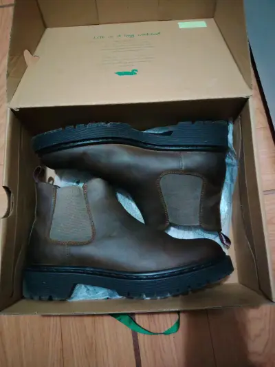 Botines de cuero marrón Chelsea rock Ford 42 - miniatura 1