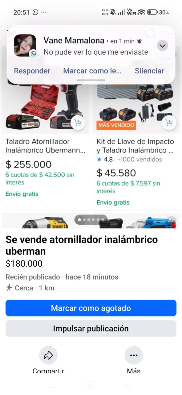 Taladro inalámbrico Ubermann 20V - 5