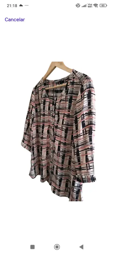 Blusa estampada de manga 3/4 - miniatura 2