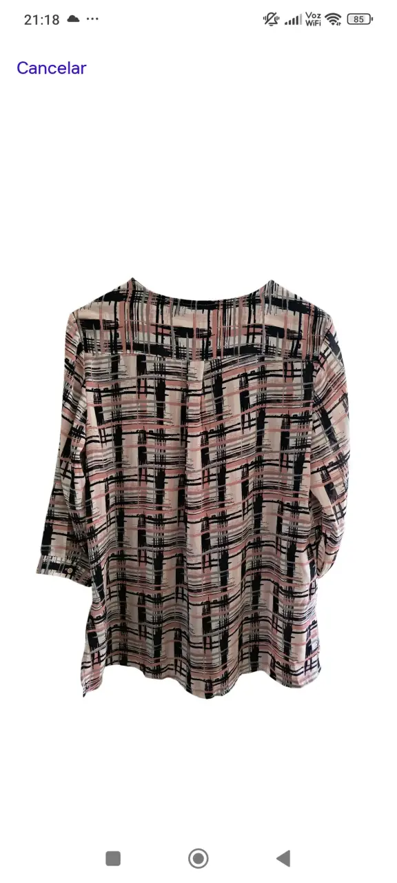 Blusa estampada de manga 3/4 - 5