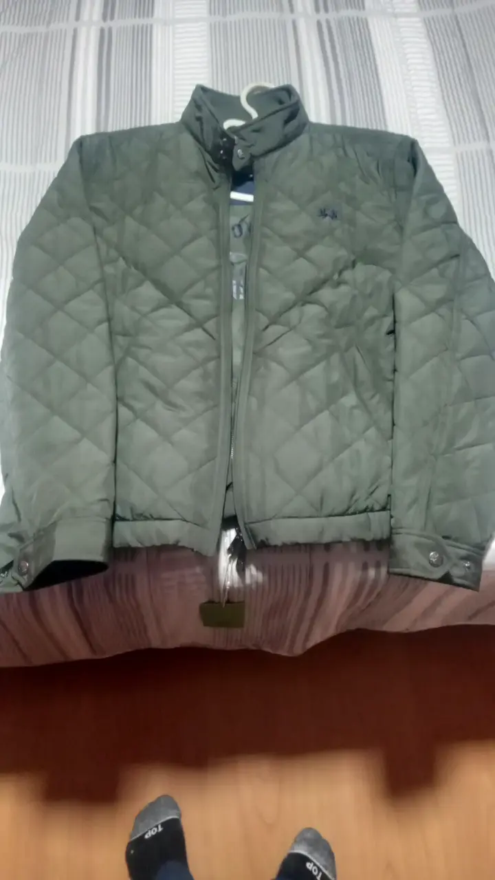Chaqueta acolchada verde musgo - 2