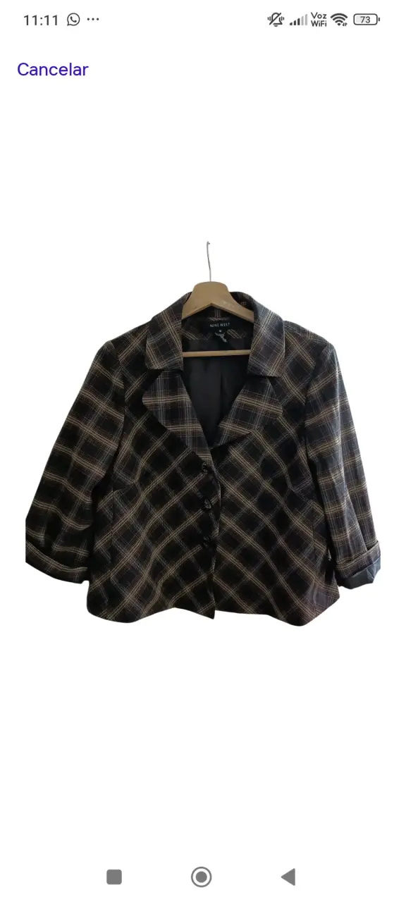 Blazer a cuadros Nine West