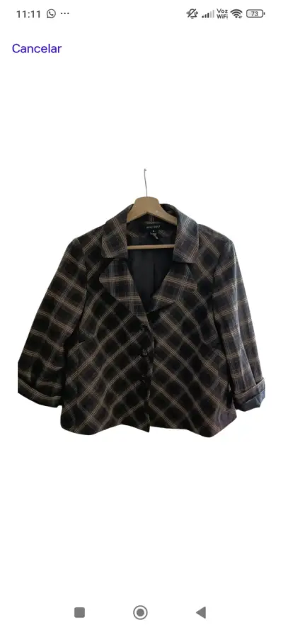 Blazer a cuadros Nine West - miniatura 1