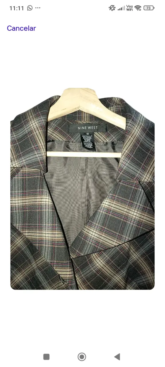 Blazer a cuadros Nine West - 3