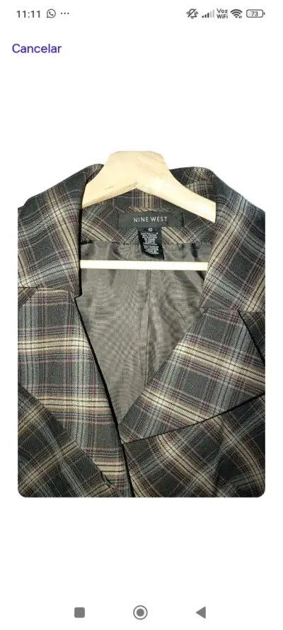 Blazer a cuadros Nine West - miniatura 3