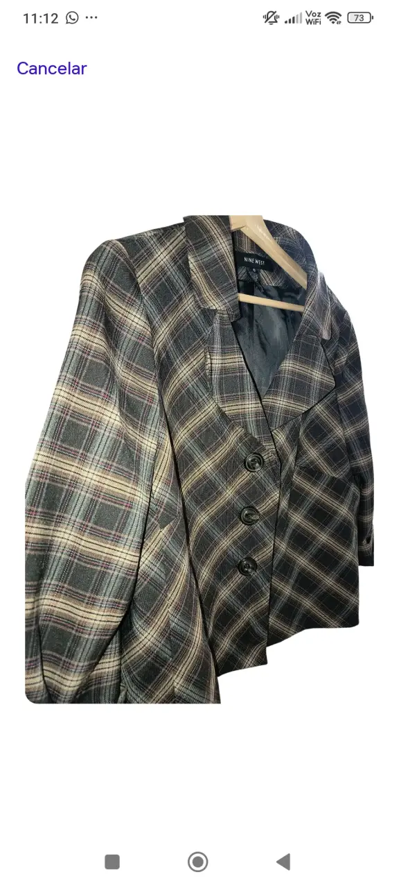 Blazer a cuadros Nine West - 5