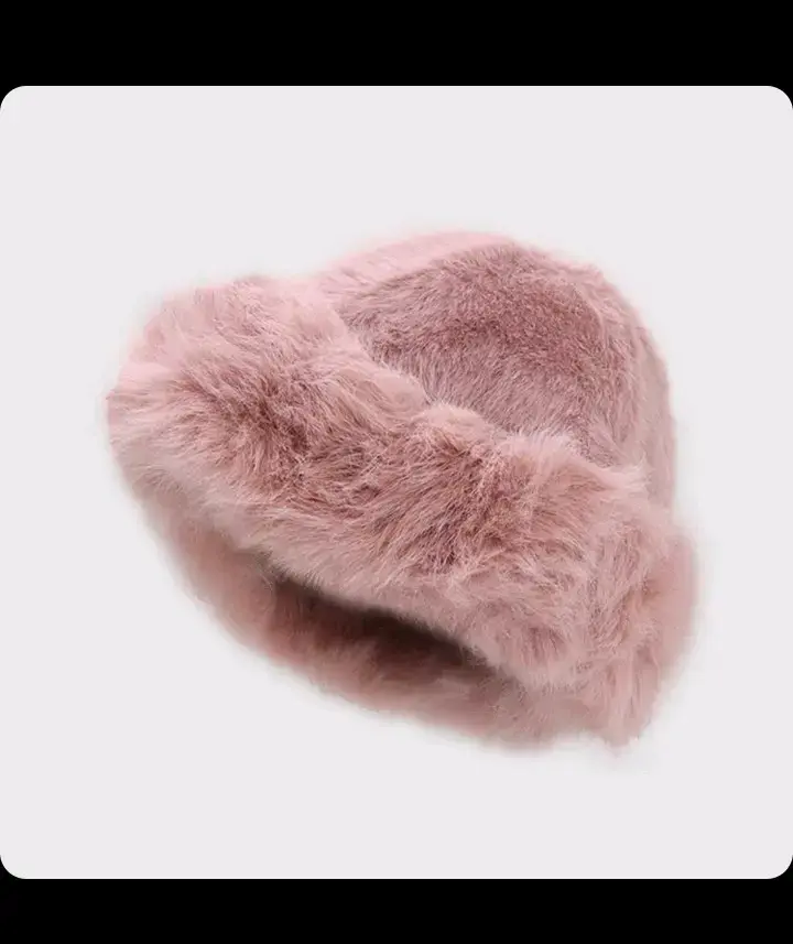 Gorro de piel sintética gris - 4