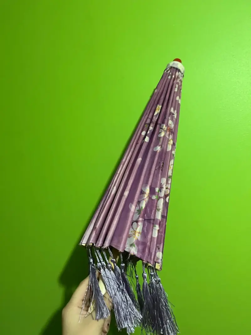 Parasol plegable floreado - 1