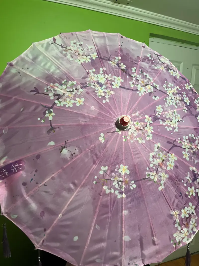 Parasol plegable floreado - 3
