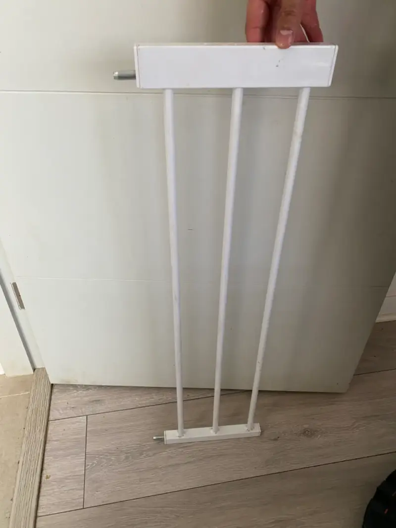 Extensión para barrera de seguridad blanca