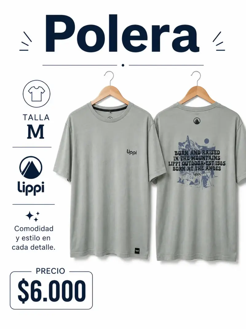 Polera gris Upp simple - 3