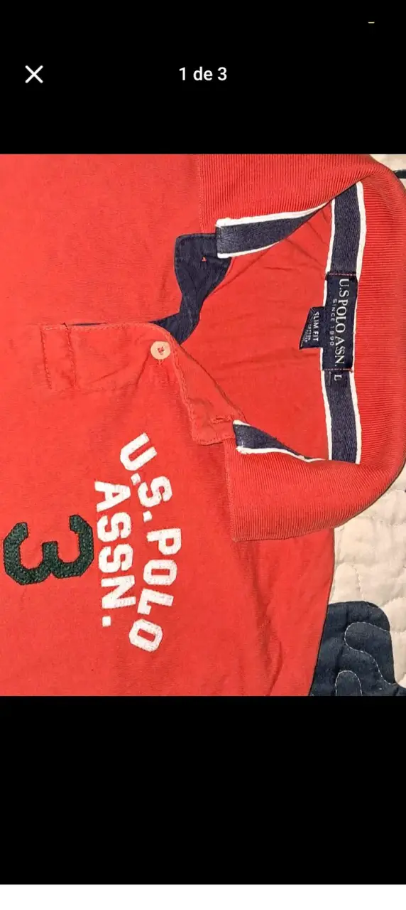 Polera naranja U.S. Polo Assn.