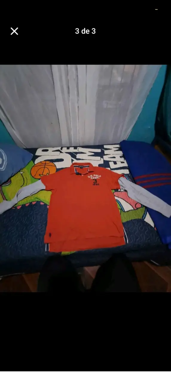Polera naranja U.S. Polo Assn. - 3