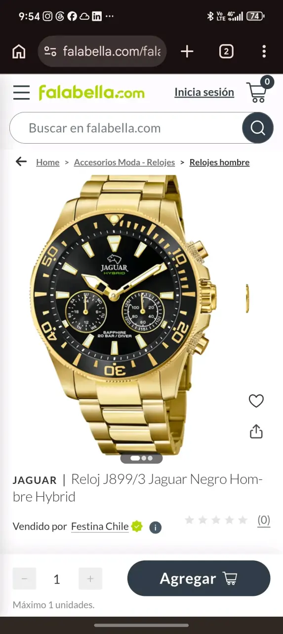 Reloj Jaguar hybrid connec - 4