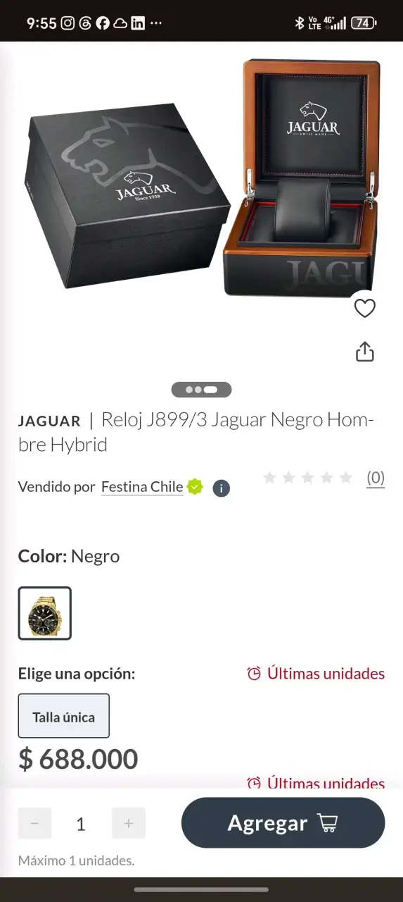 Reloj Jaguar hybrid connec - 5