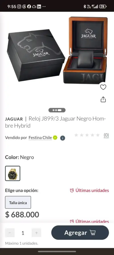 Reloj Jaguar hybrid connec - miniatura 5