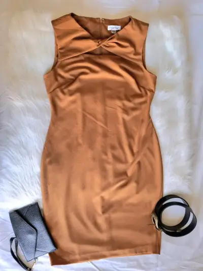 Vestido Calvin Klein marrón - miniatura 1