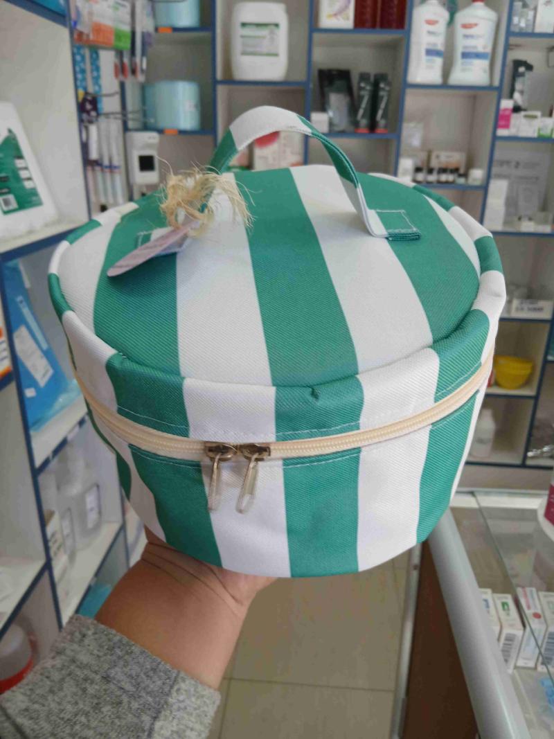 Neceser rayas verde y blanco - 2