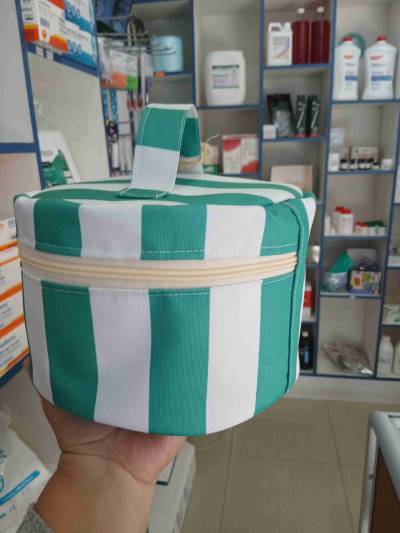 Neceser rayas verde y blanco - miniatura 3