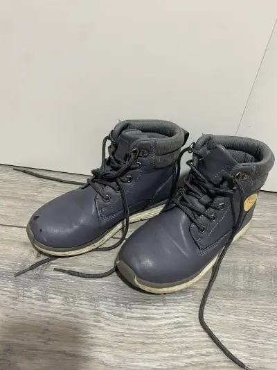 Botas de cuero gris oscuro - miniatura 3