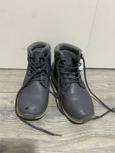 Botas de cuero gris oscuro - miniatura 4