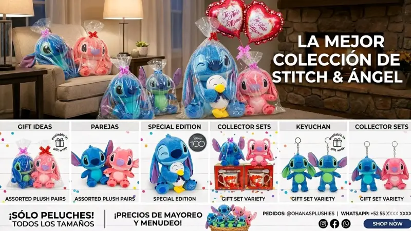 Peluche Stitch & Ángel edición especial